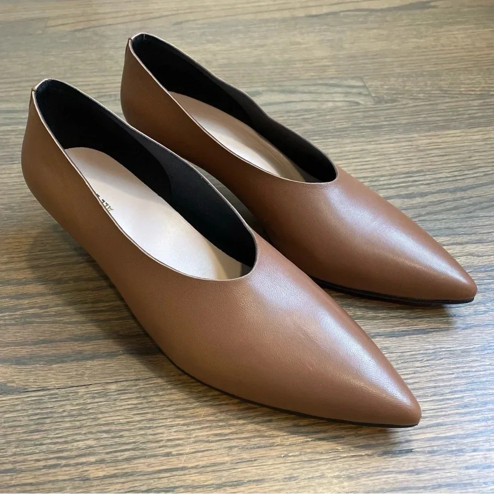 ALL BLACK Classic Leather Pumps Shoes Heels minimalist size EU 40